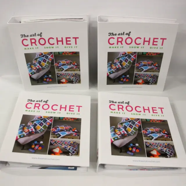 THE ART OF CROCHET Part Set: 79 Issues in 4 Binders (see description) - EHB