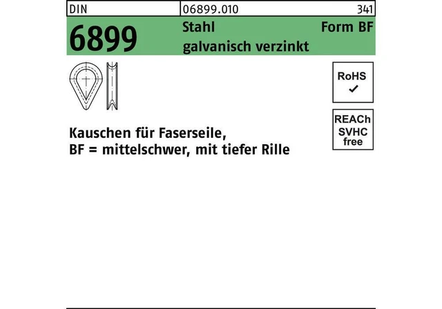 Cuscino DIN 6899 BF 4/RW 5 acciaio zincato galvanicamente