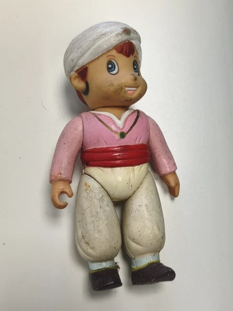 Jouet Ancien à Tirer – Peluche Qui Pédale, Tissu Vintage