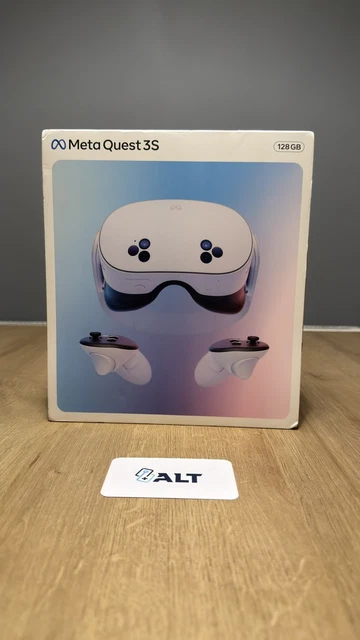 META QUEST 3S 128GB All-In-One Mixed Reality Headset & Controllers ...