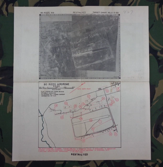 Ww2 Target WW2 INTELLIGENCE BOMBING Target Map