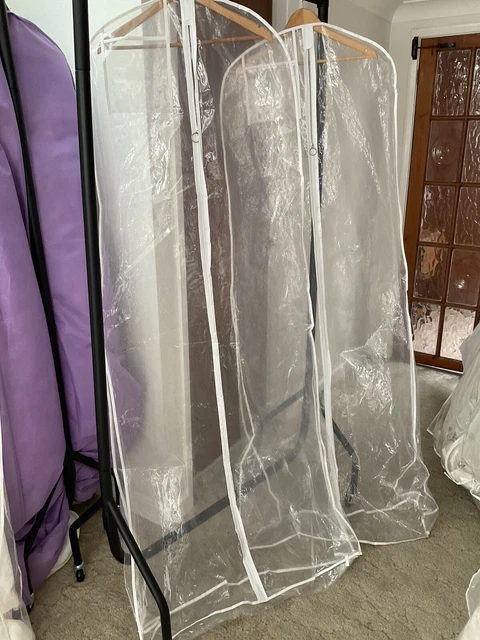5 borse per indumento, abito da sposa, prova doccia con inserto