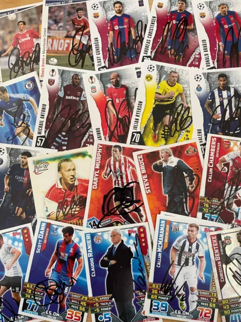 match attax, Shoot Out And Other Signed Cards.10