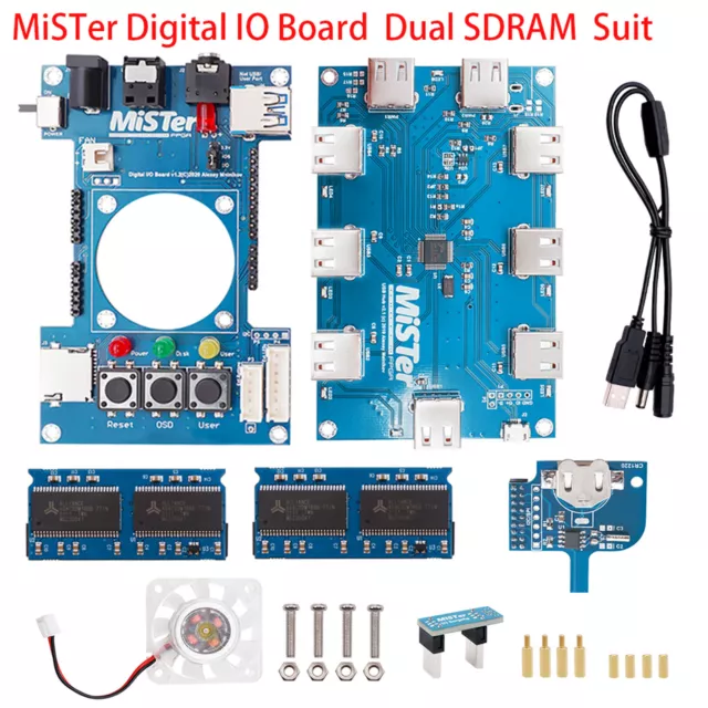 Mister FPGA Digital IO Board Lüfter Terasic DE10-Nano V2.1 Kit SD RAM V2.9 Board