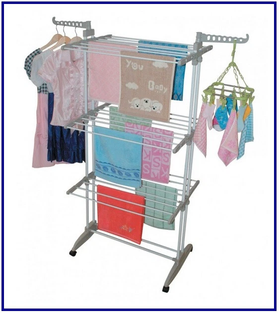 Set Stendibiancheria MOTTY E FUNNY Made In Italy - Con Ruote, In Plastica Riciclata, Salva Spazio - Foto 3