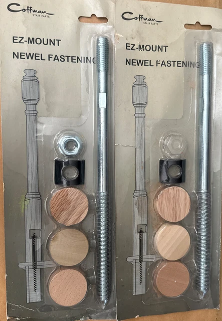 S-9403-HOF Sure Tite Wood Newel Mounting Kit Set of 2 Coffman EZ-Mount Fastening