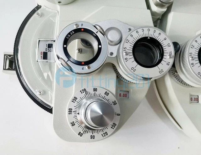 Minus Manual Phoropter Vision Tester Optometry Refractor Creamy White Color New