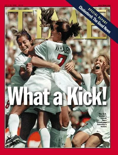 1999 US Womens World Cup Champion Soccer Team Mia Hamm TIME magazine issue RARE!