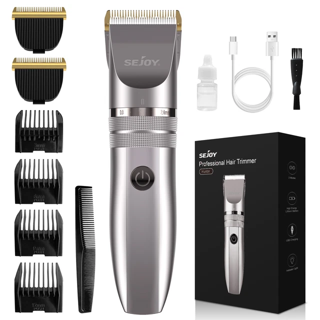 SEJOY Professional Hair Clippers Electric Rechargeable Beard Trimmer Haircut Kit