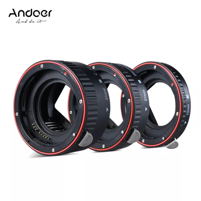 Macro Extension Tube Set 3-Piece 13mm 21mm 31mm Auto Focus Extension new J0G4