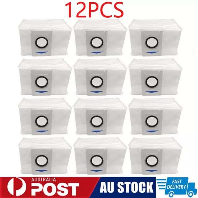 12Pack Dust Bag for Ecovacs Deebot X1/X1 Plus/T10/T10 Plus/X1 Omni Robot Vacuum