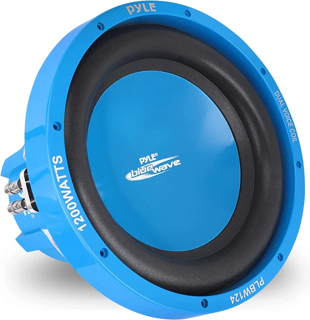Car Vehicle Subwoofer Audio Speaker - 12 Inch Blue Injection Molded Cone, Blue C