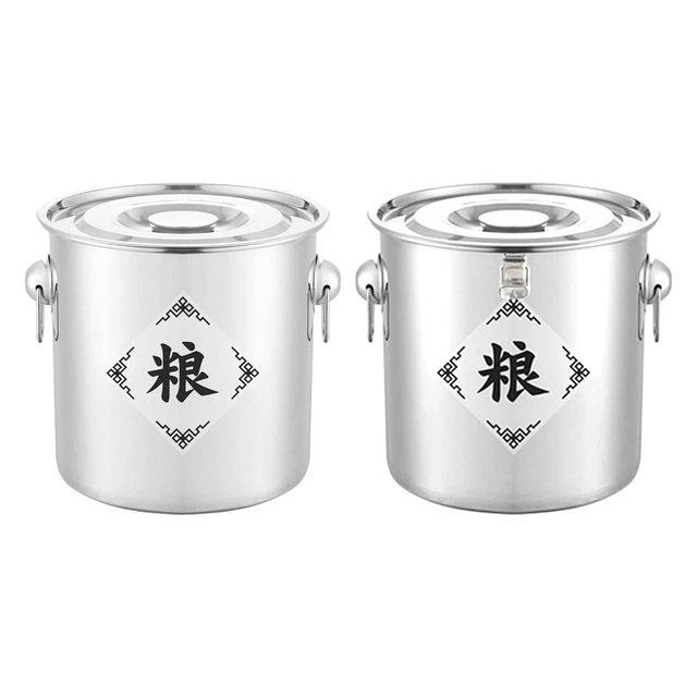 Boîte De Rangement Riz 20 Kg – Réservoir Hermétique Anti-Humidité Et Anti-Insectes, Grande Capacité Ménage