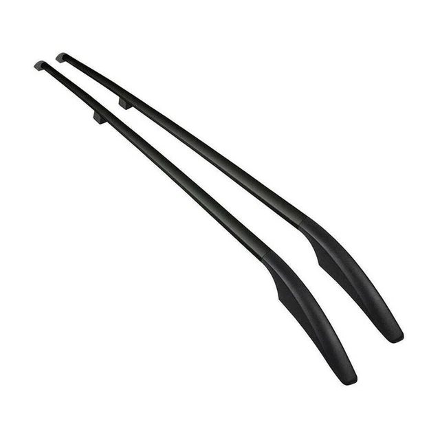 OMAC Barre portapacchi per portapacchi compatibili con Opel Grandland 2021- 2025, in alluminio, 75 kg, colore nero, 2 pezzi, barre chiuse per portabici, box da tetto, portasci con serratura
