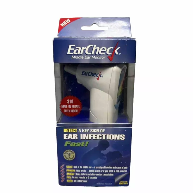 New Earcheck EC-3 Middle Ear Monitor Detect Signs Of Ear Infection Fast Check