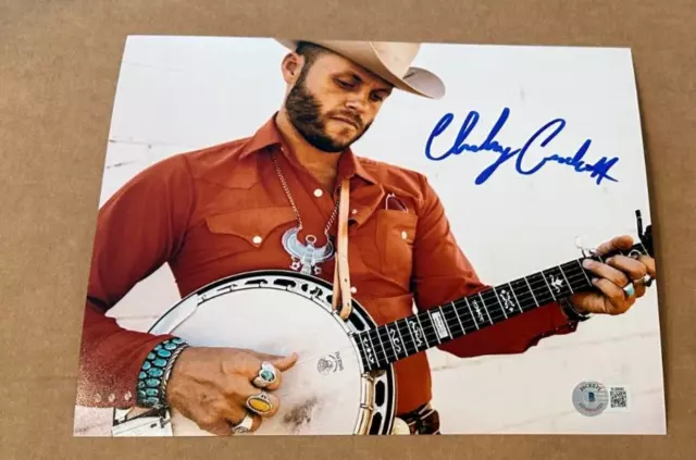 Charley Crockett Signed Country Music 8X10 Photo Beckett Bas Authentic