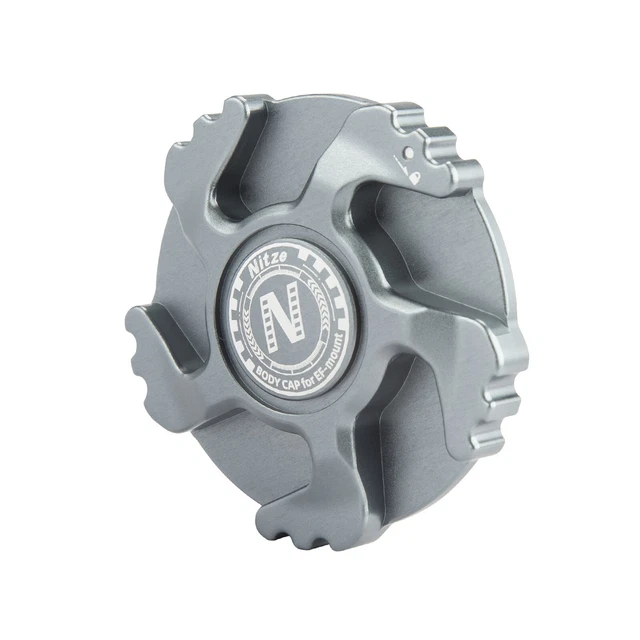 Tapa corporal de aleación de aluminio nítida para cámara para montaje EF Canon MarkIII BMPCC 6K (gris)