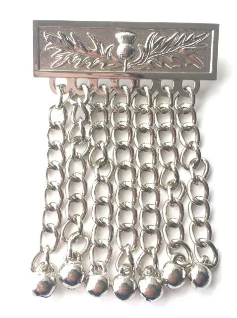 Masonic or Orange Order Apron Scottish Thistle Design Tassles Nickel Plated