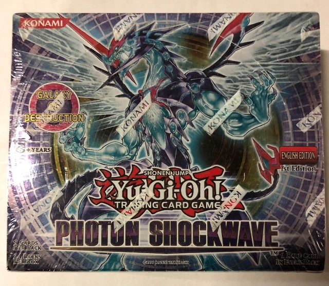 YUGIOH PHOTON SHOCKWAVE 1st Edition 24-Count Booster Box TCG CCG Cards  203.68 - PicClick UK
