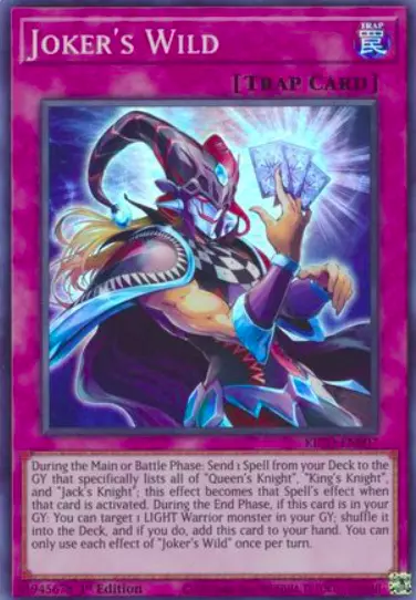 1X NM Joker's Wild - KICO-EN007 - Super Rare 1st Edition yugioh - King's Court
