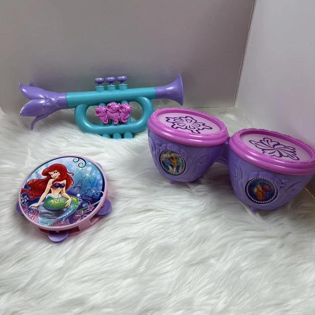 2013 DISNEY LITTLE MERMAID Ariel Musical Instrument Set Tambourine