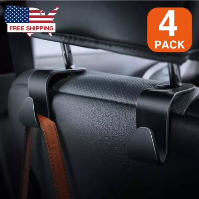 Car Seat Hangers Hooks Portable for Bags Clothes Coats Umbrellas Towels 4 Pieces