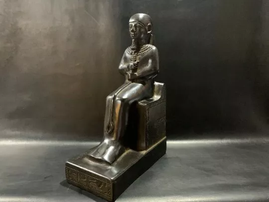 Egyptian Ptah/Ptah-Hotep god - made from the strong Black basalt Stone