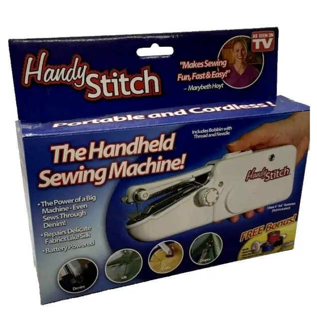 Handy Stitch The Handheld Sewing Machine Portable & Cordless Battery  Operated