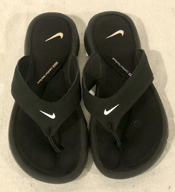 WOMENS NIKE ULTRA COMFORT Black Cushioned Thongs/Flip Flops/Sandals 882697  NEW $19.99 - PicClick