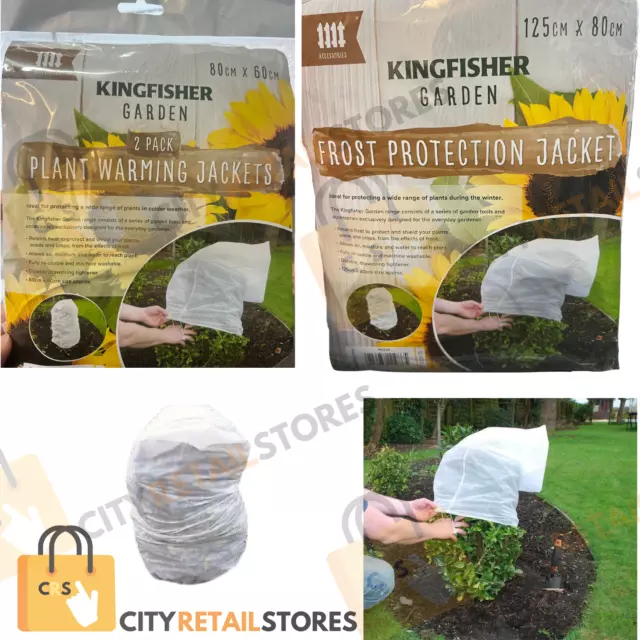 NEW Kingfisher Plant Warming Jackets / Frost Protection Jacket Bag Cover Shrub