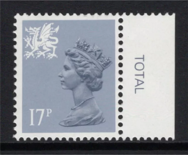 Great Britain 1984 Wales 17p Grey Blue TYPE II SG W44ea Cat £50 MNH