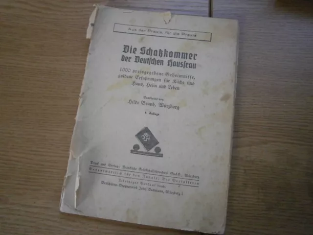 "Die Schatzkammer der Deutschen Hausfrau 1000 preisgegebene Geheimnisse" um 1930