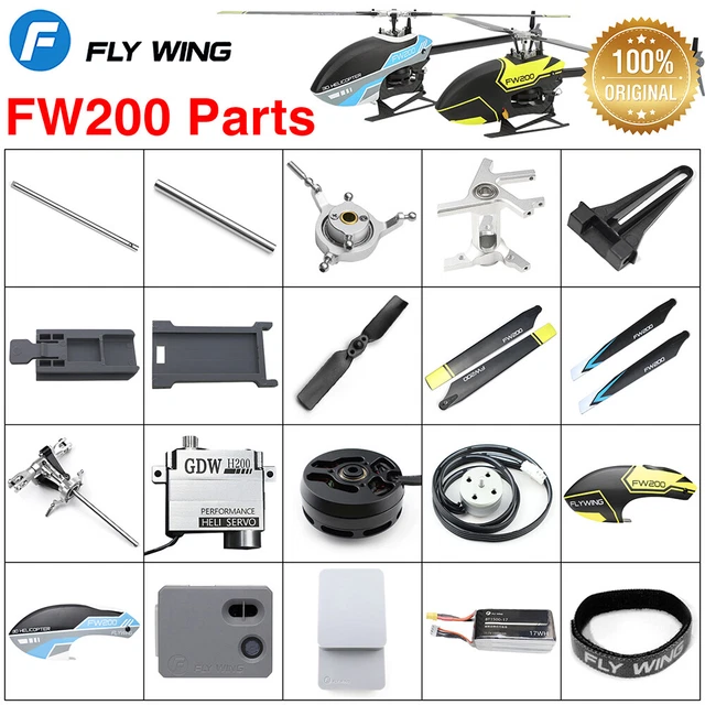 FLYWING FW200 RC Helicopter Parts Original Upgrade Battery Motor ESC