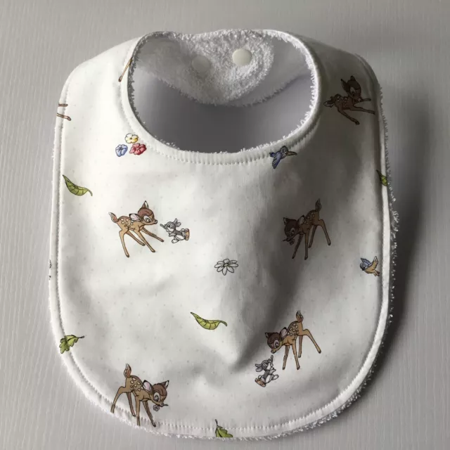 Handmade Baby Bib ~ Bambi Print #1