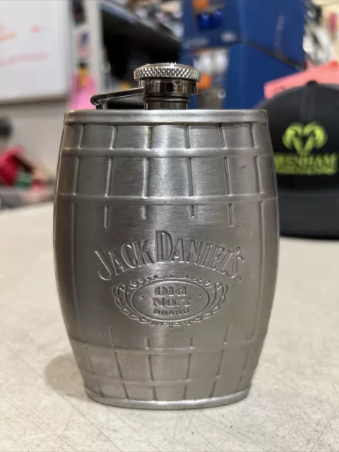 Jack Daniels " Old No. 7 Brand" Stainless Steel Flask
