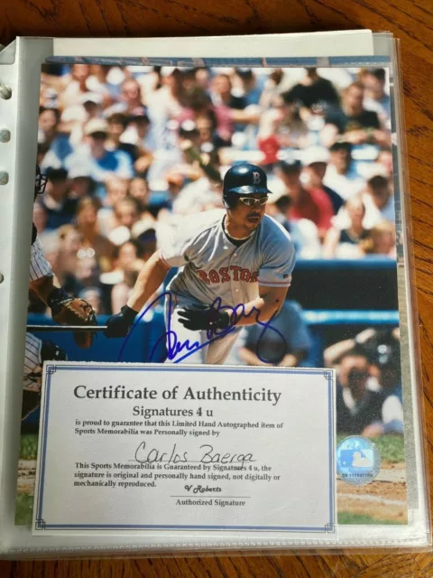 Baerga-Mesa-Ramirez Cleveland Indians 8-1 8x10 Autographed Photo -  Certified Authentic