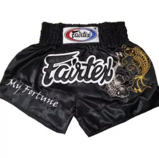 Customise  MY FORTUNE BS0639 CLASSIC BLACK MUAI THAI SHORTS THAI BOXING MMA