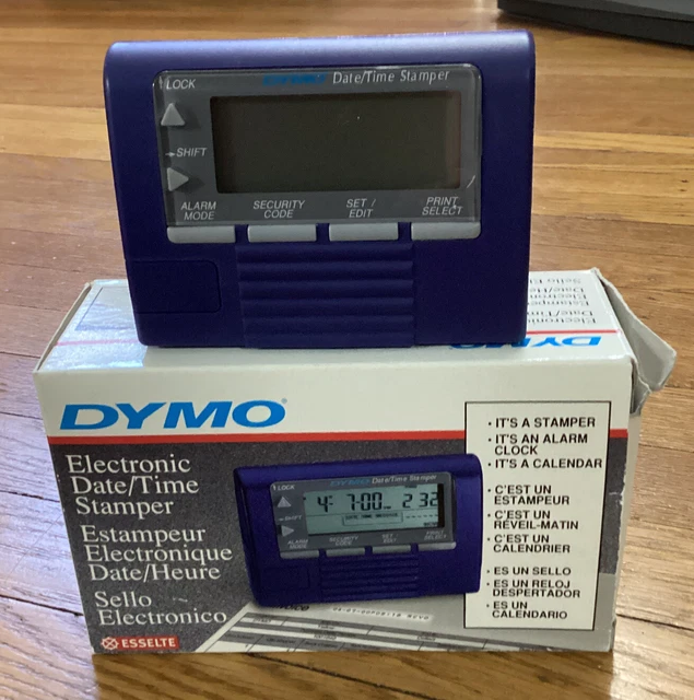 NEW UNUSED Open Box DYMO Electronic Date/Time Stamper *RARE* *DISCONTINUED*