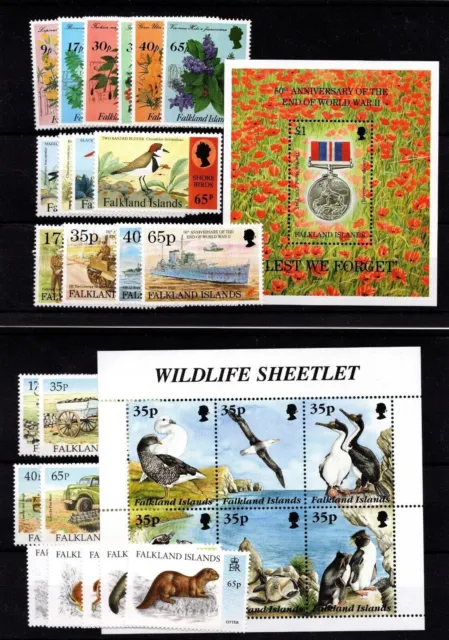 Falkland Islands 1995 Commemoratives Complete Year Set Mnh Unmounted Mint