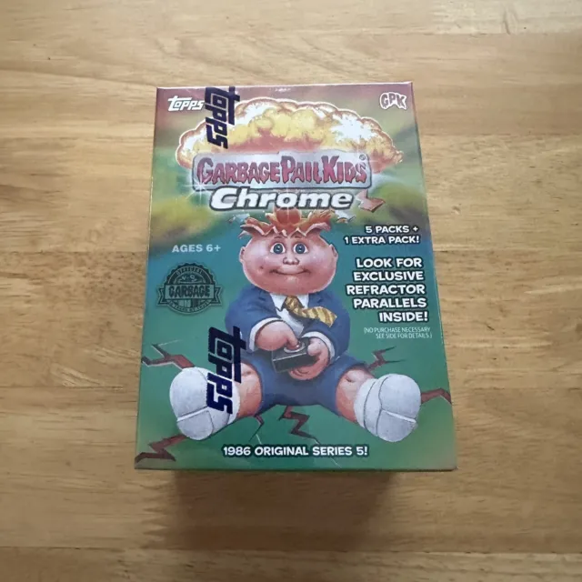 New & Sealed - 2022 Topps Garbage Pail Kids Chrome Series 5 Blaster Box