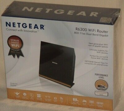 Netgear R6300 WLAN Router 802.11ac Dual-Band Gigabit   NEU original verschweißt