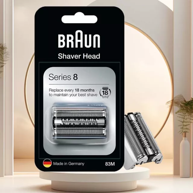 Braun Series 8 83M Electric Shaver Head Replacement - Silver AU