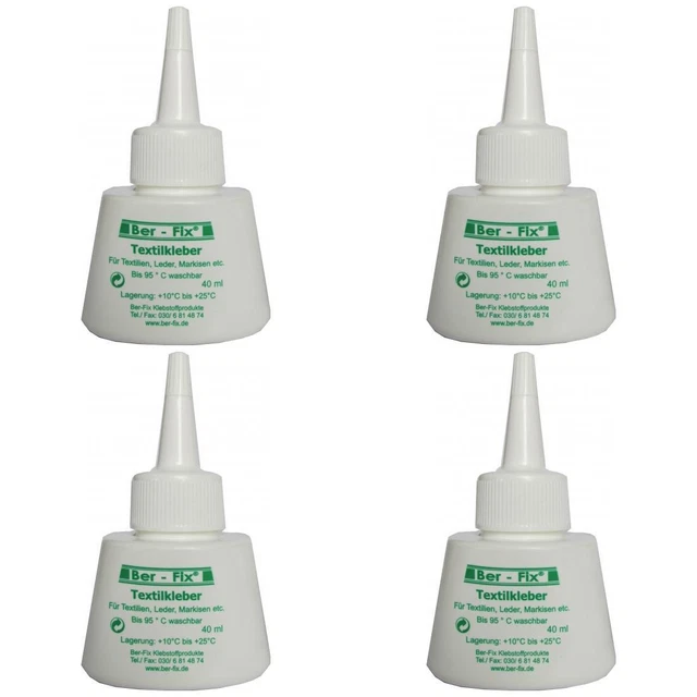 22,50 Euro pro 100g 4 x Ber-Fix Textilkleber - Inhalt: 40 Gramm