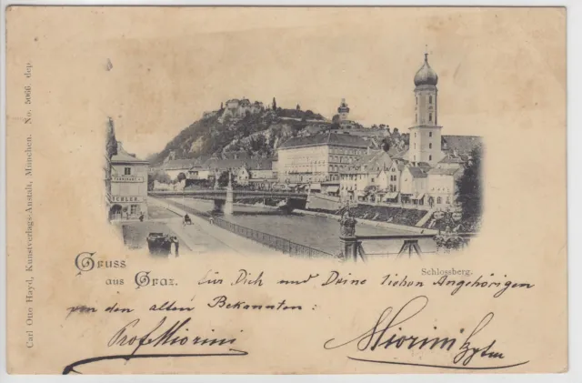 AK Graz, Schlossberg, 1897