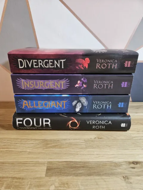 Divergent Books Set 1-4 Veronica Roth 3x Paperbacks 1x Hardback