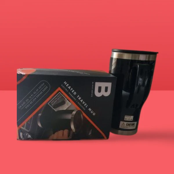 Travel Mug Cup: Black Series By Shift Stainless Steel Heated 14oz Travel Mug NEW