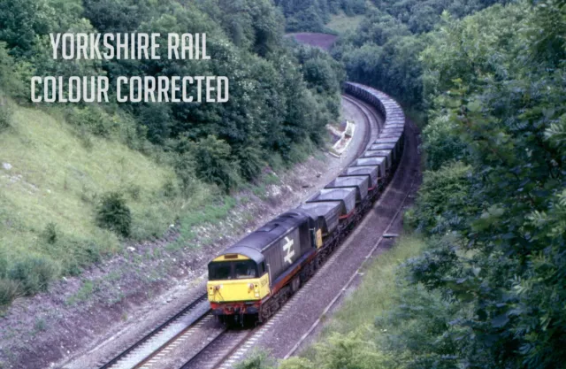 35mm Railway Slide | Class 58  | 58014 | Harbury Cutting | 1986 + copyright