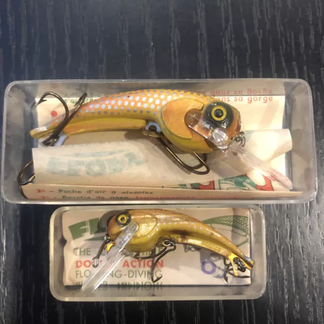 Collectable FLOPPY Vintage Fishing Lures Rare Colours And Sizes