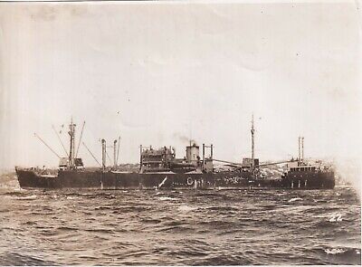 Original Press Photo WW2 British Pacific Fleet Merchant Store ship Corinda