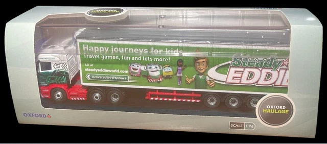Oxford 1:76 Scale Scania Topline Drawbar - Eddie Stobart